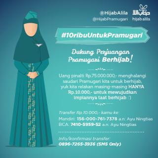 AgryCardila's tweet photo. Sudah dengar cerita tentang @HijabPramugari kan? Yuk, dukung @HijabAlila untuk bantu pramugari bayar penalti. http://t.co/LTALTtx73j