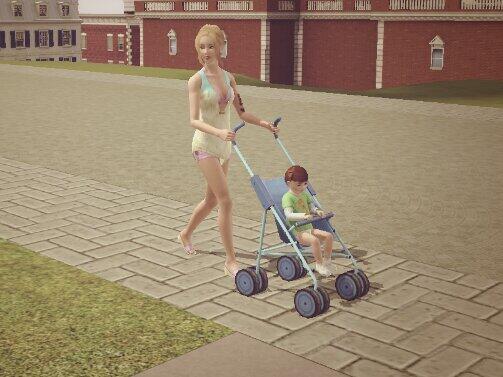 AdamsAdams96's tweet image. She's walking her child ;)