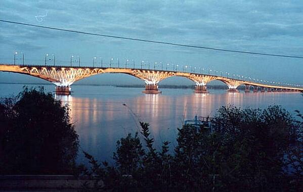 CoolRealMan's tweet image. View of the bridge from my Engels city:)