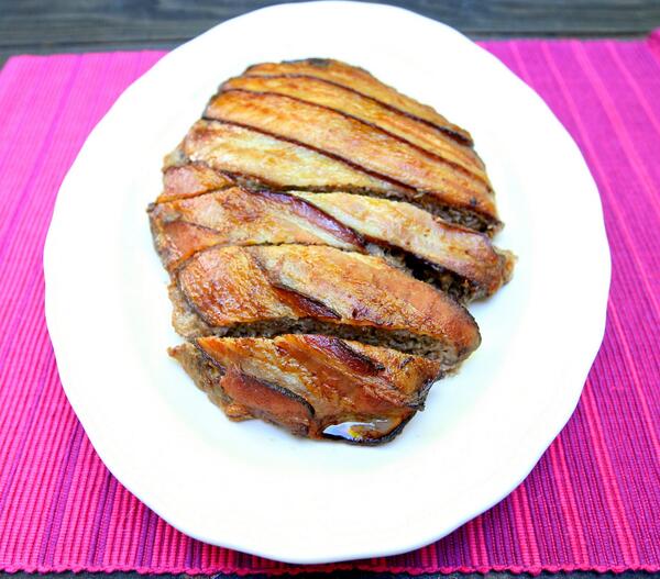 EatBakeBlog's tweet image. For St. Pat's Day, try my bacon wrapped cheddar and stout meatloaf. Delish! eatbakeblog.com/2014/03/bacon-…