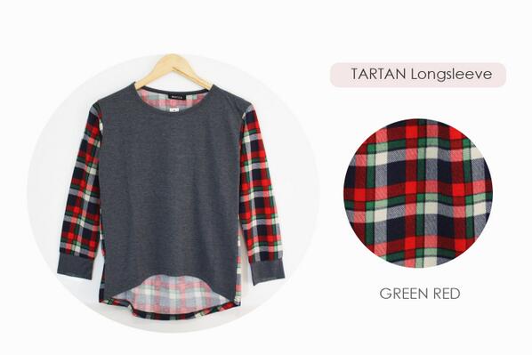 finger_tipstore's tweet photo. #Update_FT Tartan Longsleeve (Green-Red) IDR 75.ooo | Bust 86-90, Length (front) 51, Length (back) 64 :) http://t.co/JWiEsrP1lE