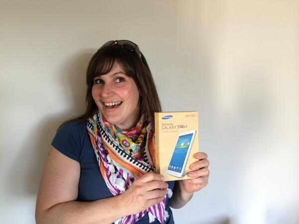En de winnaar van de Galaxy Tab 3 is Ineke.
Van harte gefeliciteerd en veel plezier ermee.