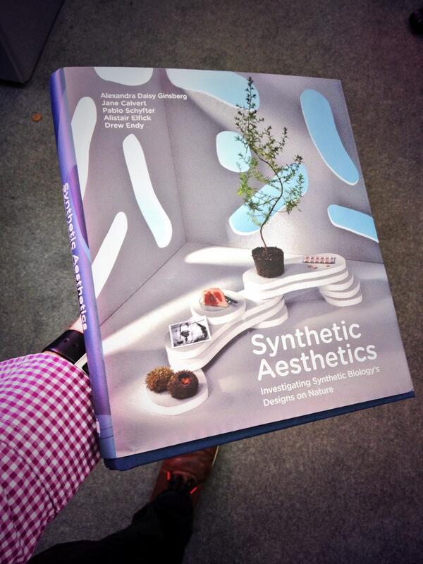 ProfTomEllis's tweet photo. Shiny new Synthetic Aesthetics book to inspire our labs on a Friday @alexandradaisy @thisischristina http://t.co/Ob87LhemQD