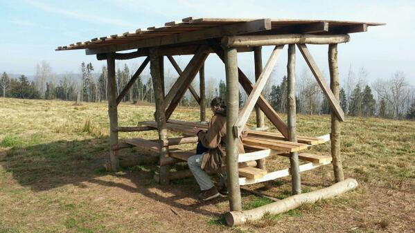 _____scape's tweet image. Neat seating shelter at top of Credenhill Hill Fort @morphpod @WoodlandTrust #Herefordshire