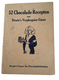#Droste's 100 jaar oude receptenboekje, met 52 nostalgische #chocoladerecepten. Lekker! zie: droste.nl