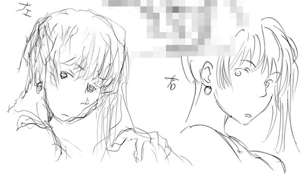 遥か幼児時代に両手利きであっても右利きに矯正してン十年もすりゃこんなもんですと説明する為に描いた絵発掘 