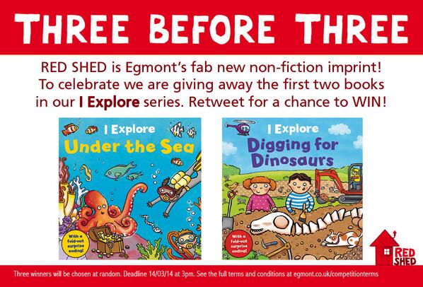 Whoop! Win two books illustrated by me. <a href="/RedShedBooks/">Red Shed</a> bundle giveaway! I EXPLORE Dinosaurs &amp; Under the Sea #3before3