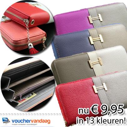 Vouchervandaag's tweet photo. #portemonnee met mega #korting nu in 13 kleuren beschikbaar t.w.v. €24,95 voor maar €9,95 http://t.co/M9IEeCMKiw http://t.co/pYKqwfWmmC