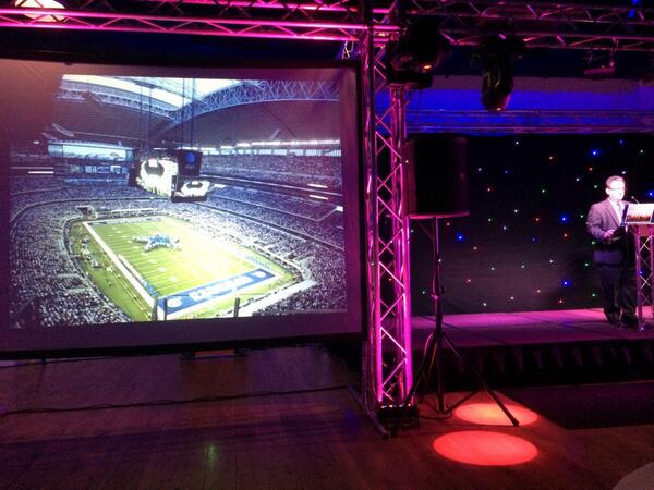 ICVES's tweet image. Paul Turner from @ATTStadium is now presenting on how to achieve guest services excellence #ICVES14 #DallasCowboys