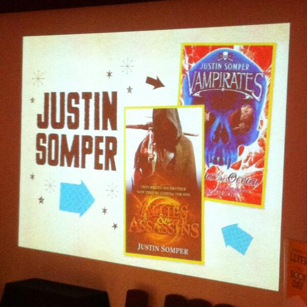 IanLamb1's tweet image. Blimey now vampirates are loose in Cardiff. I think @JustinSomper might have let them out! @WorldBookDayUK