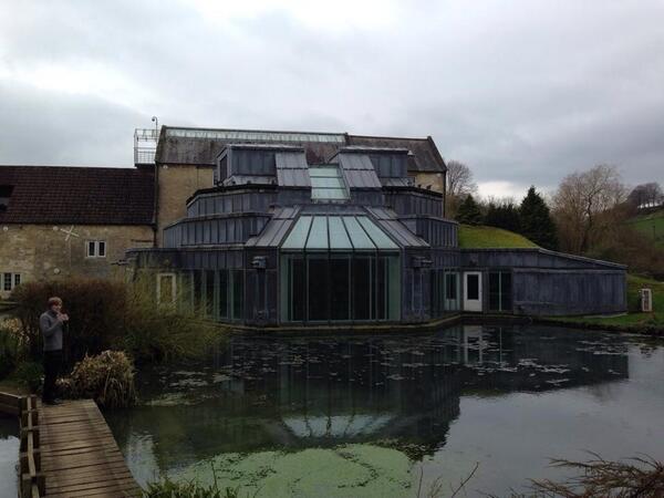 Enjoying a pond side coffee, between takes - P x