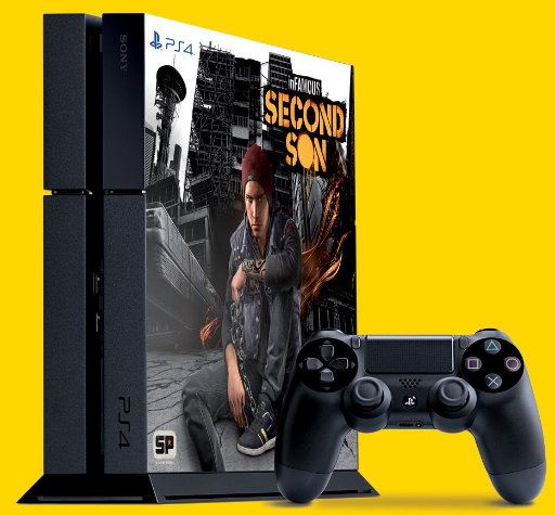 PlayStationES's tweet photo. Esta es la #PS4 que te puedes llevar después de asistir a nuestro evento #YoSoyInfamous http://t.co/fPFNLbgRiC http://t.co/VaLAcHKoyw