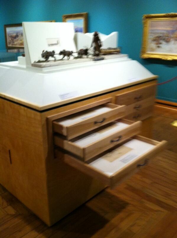 gbrucew's tweet photo. Great new exhibit features Russell's works on paper.  Letters, notes, sketches.  Must see! @MTHist http://t.co/yx3u0AvD3W
