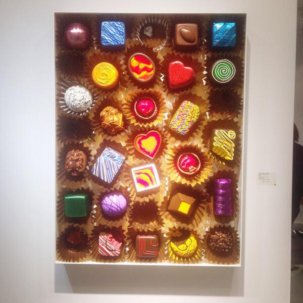 judithvmourik's tweet image. life is like a box of chocolate #tefaf2014 #liefde #peteranton #charmedassortment