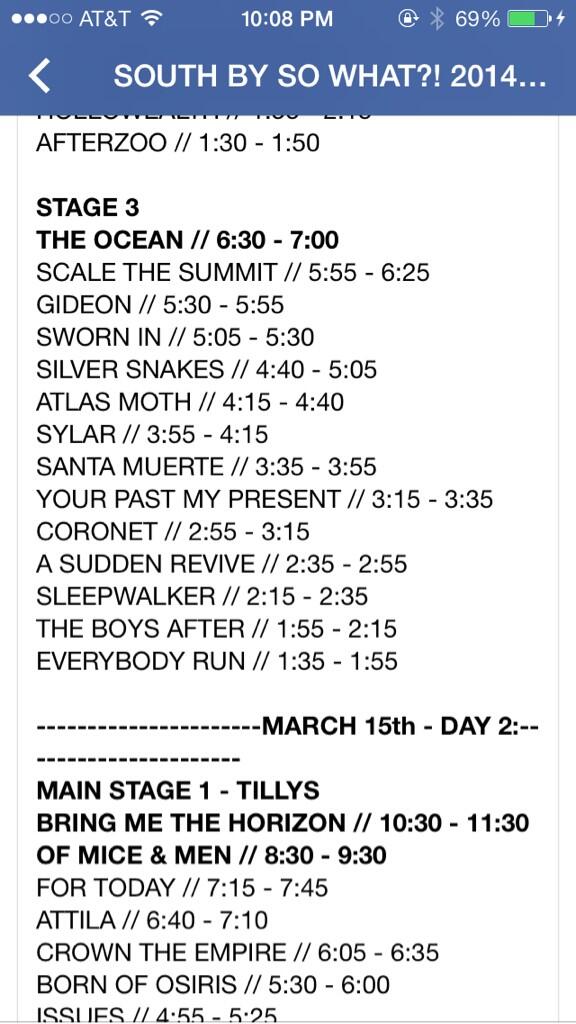 YPMPband's tweet photo. Your Past, My Present Printed Threads stage 3 at 3:15! #sbsw7 http://t.co/wQgD5H8un6