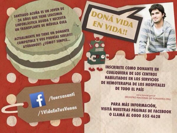 #FuerzaSanti #VidaEnTusVenas