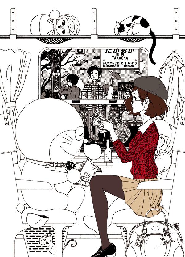 中村佑介 Yusuke Nakamura Sunateee作品寸評 たくさんの解答ありがとうございます 皆様の中から一番多かった色で 自分のイラストに色を塗ってみました 白系スカートに 茶色のタイツ グレーの帽子 こうするとパッと赤が目に飛び込んできて綺麗