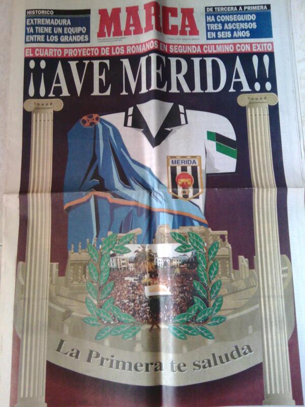 Aquí va la primera. Portada del 'gigante' de Marca por el ascenso a Primera de 1995.