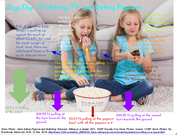 bcookingartist's tweet photo. Here's a free body diagram of twins watching TV and eating popcorn. https://t.co/U3Gs9mC5VH #FBD209 http://t.co/rR7l413vxI