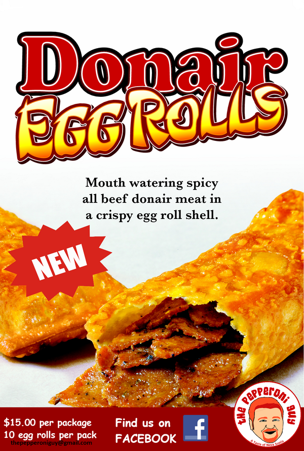 #DonairEggRolls for sale in #Ottawa at #TheCheddarStop 
thepepperoniguy.com
facebook.com/thepepperoniguy