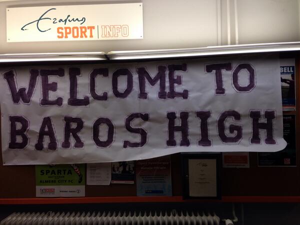 EBVBaros's tweet photo. Welcome! #BarosIT http://t.co/wcMMG1Kjg5