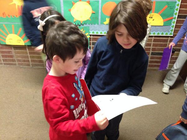 teachrap's tweet photo. Deciphering leprechaun messages... #mannschool http://t.co/p5AwjWBW1L
