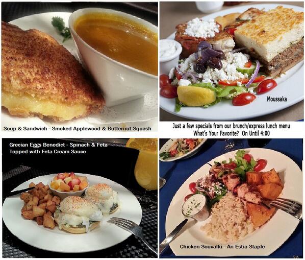 EstiaHalifax's tweet photo. Looking for a new &amp; delicious lunch item? Try any of our under $13 express lunch specials &amp; fall into Greek heaven http://t.co/yyOA227N5i