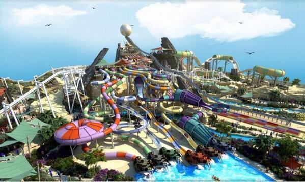 _Paisajes_'s tweet photo. Yas Waterworld, Abu Dhabi http://t.co/iVhlGTUgRb