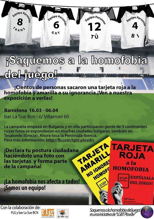 PrideBarcelona's tweet photo. La Sue Barcelona i FLG Famílies LGTB 'truen targeta a l'homòfiba' https://t.co/BBQdD3I5F1 http://t.co/t4aJtdO1Y9