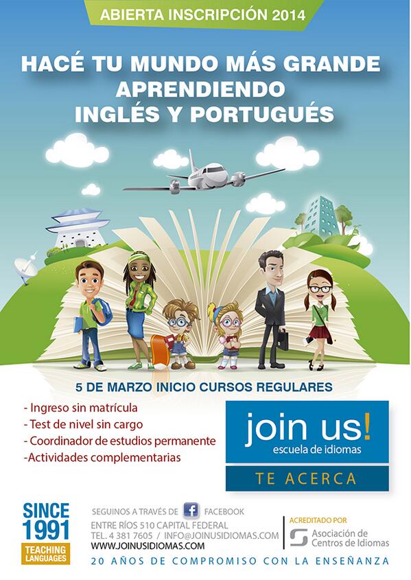 Hacé tu mundo más grande aprendiendo idiomas!