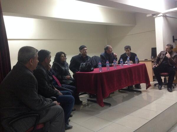 Eş başkanızla beraber torba yasa ile başka kurumlara gönderilen personellerle beraberiz