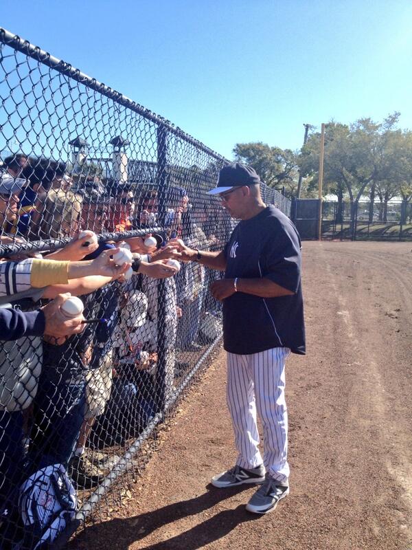 Mr. October signing for fans at #SpringTraining.