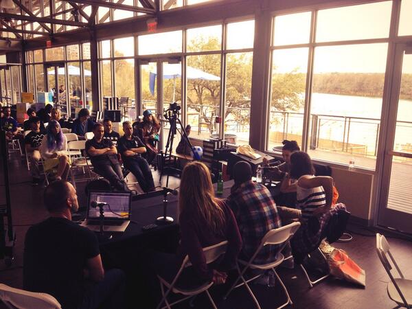Ableton's tweet photo. The @OWSLAOfficial panel w/ @steve_duda @hrtsrevolution @Davidheartbreak @francispreve #AbletonSpaces #SXSW14 http://t.co/Qkdv0uwK5A