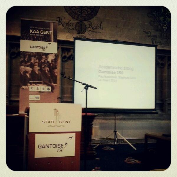 Amsab-ISG (@amsabisg) on Twitter photo En nu is Gantoise 150 écht gestart: academische zitting in het Gentse stadhuis. #gantoise150 gantoise150.be En nu is Gantoise 150 écht gestart: academische zitting in het Gentse stadhuis. #gantoise150 gantoise150.be