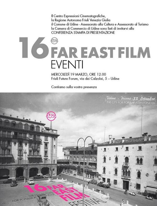 FEFFCosplay's tweet photo. Conferenza stampa sugli eventi della edizione 16 di @fareastfilm: si parlerà anche del #Cosplay #Contest 2014! http://t.co/gruDuDwccu