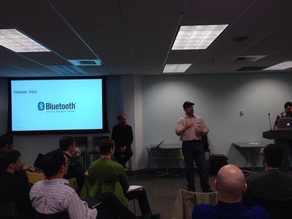HVerespej's tweet photo. "What's the next gold rush after apps? It's hardware." Thanks @BluetoothSIG for sponsoring #hardwareworkshop! http://t.co/jH4nVENWGa