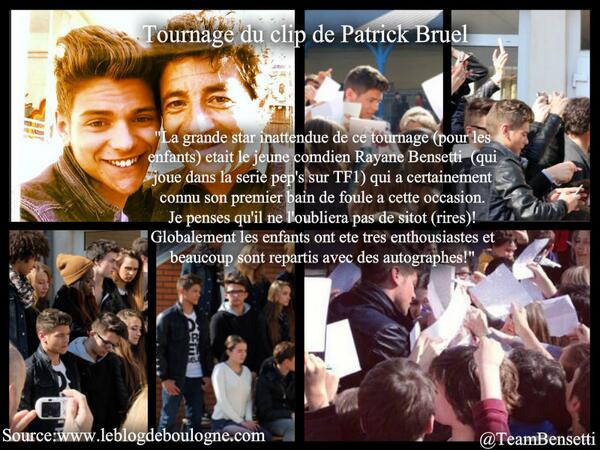 TeamBensetti's tweet photo. Petit montage photo du clip de Patrick Bruel avec @BensettiRayane et un article sur le site http://t.co/QHoWfSD4wN :) http://t.co/EaVVgfhACV