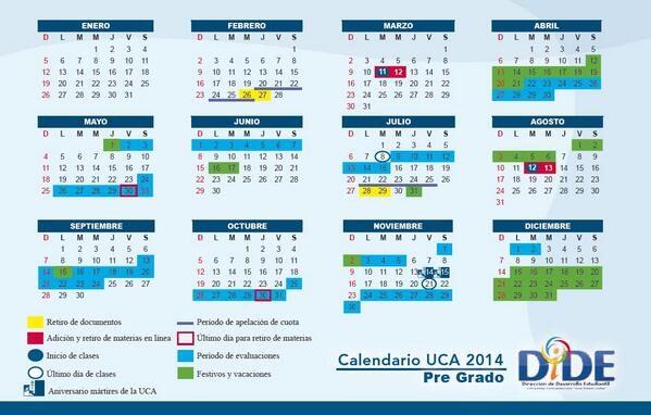 Aeii Uca Aeii Uca Twitter calendario uca