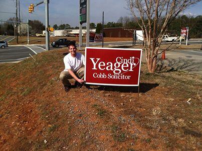 cindiyeager's tweet photo. We have signs going up across Cobb, get yours today! http://t.co/HGh1CNnR2M