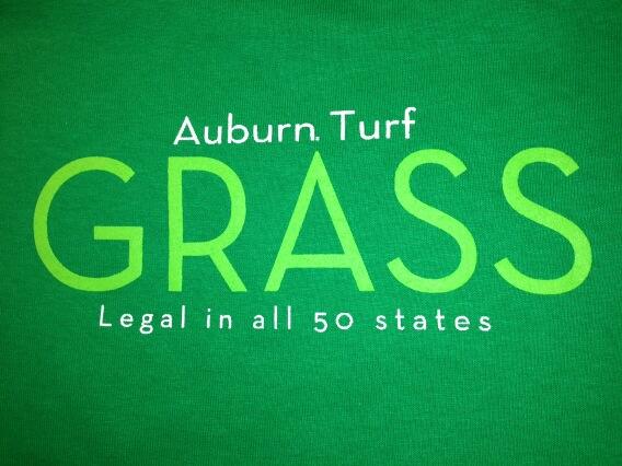 Auburn TurfFert is ready for St. Patrick's Day.  The annual green TShirt is done and ready for Monday!