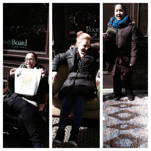 All the way in Soho at the 5th stop. Congrats! <a href="/HouseBeautiful/">House Beautiful</a> #HBchairs