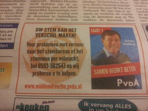 JarnoFrenken's tweet image. Ronselpraktijken? Bedelt @PvdA_MDrenthe hier om volmachten? #ronselen #middendrenthe