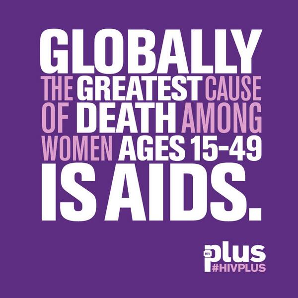 HIVPlusMag's tweet photo. Globally, the greatest cause of death among women ages 15-49 is AIDS. #HIVPLUS http://t.co/Mp9njbHufp