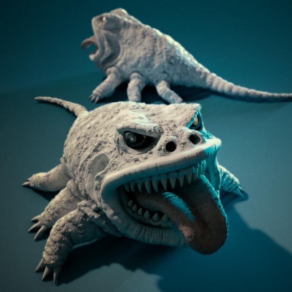 Cinema4DUser's tweet photo. RT @SockGardener: Random little creature doodle #cinema4d #c4d #zbrush http://t.co/9iN3QE3RNo