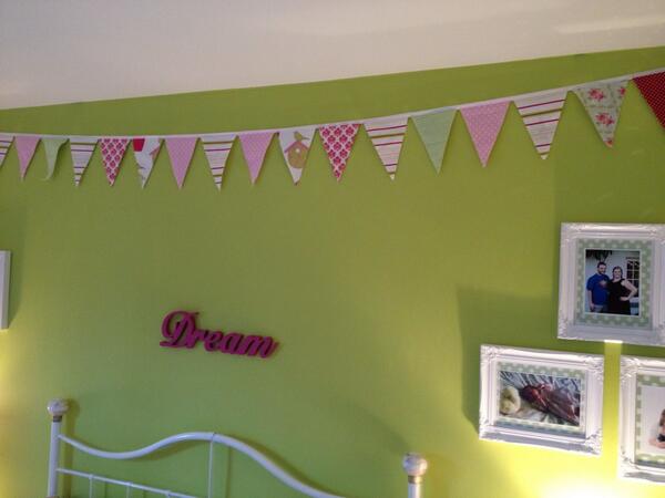 SewMakeMe123's tweet photo. Bunting .... Made to order .... Any size any colour ... Message me for details . http://t.co/QxqbfIQfrr
