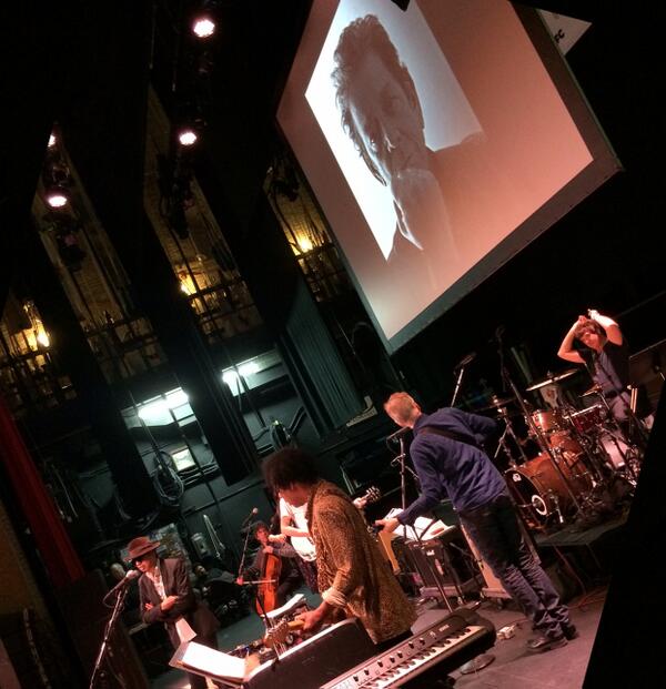 RollingStone's tweet photo. Here's a sneak peek at rehearsal for the Lou Reed tribute at #SXSW http://t.co/IESv5MXeyb
