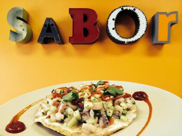 SaborFood's tweet image. Tostada de Ceviche #saborfood #foodporn #chulavista #sandiego #healthyfood #latinfood #eat #Eater