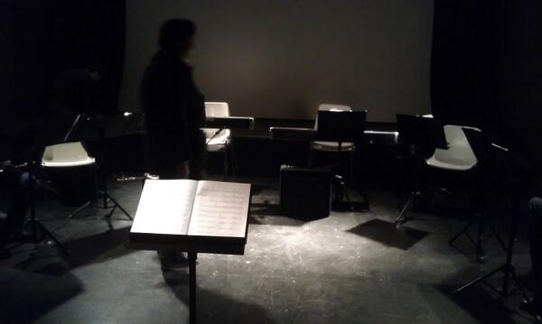 Todo preparado para el concierto de esta noche con <a href="/ZahirEnsemble/">Zahir Ensemble</a> música de Philip Glass en el <a href="/CICUS_/">CICUS</a>  #saxophone