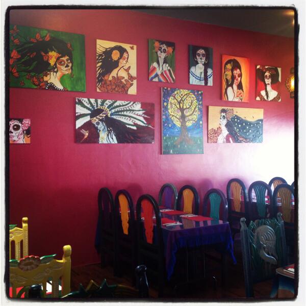 EstrellitaRes's tweet photo. Thank you Sonia @SKOPStudios for exhibiting your beautiful Dia De Los Muertos art @EstrellitaRes, we love your work! http://t.co/nOK1Qp6Pg9
