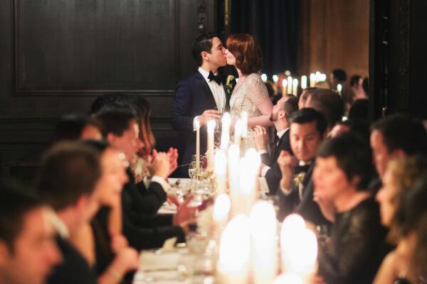 Art Deco's alive + well and weddings like this from <a href="/BeBrilliantNYC/">Sarah Glick</a> are paving the way! stylemp.com/1qe9